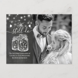 メイソンジャー 結婚延期 でも写真は撮るよ 案内ポストカード