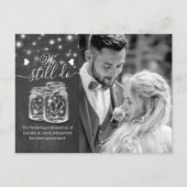 メイソンジャー 結婚延期 でも写真は撮るよ 案内ポストカード (正面)