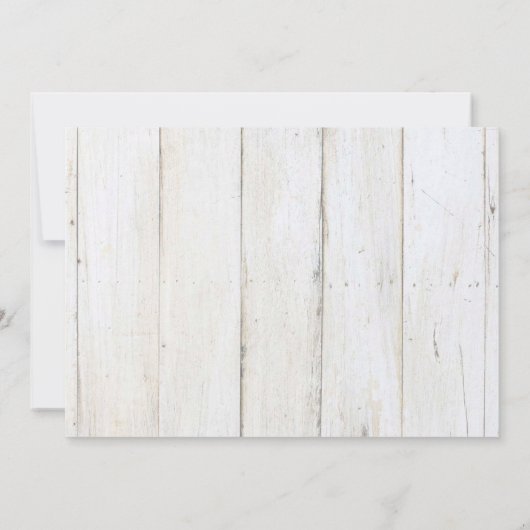 メイソンジャー, 花, 木の質感 RSVP 招待状 (裏面)