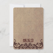 メイソンジャ素朴ーズカントリーウエディング招待状 招待状 (裏面)