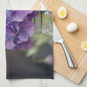 メイソン素朴ジャーの写真に紫紫紫紫紫紫紫紫紫紫紫陽花 キッチンタオル (四つ折り)
