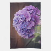 メイソン素朴ジャーの写真に紫紫紫紫紫紫紫紫紫紫紫陽花 キッチンタオル (縦)