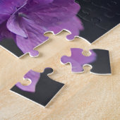 メイソン素朴ジャーの写真に紫紫紫紫紫紫紫紫紫紫紫陽花 ジグソーパズル (側面)