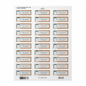 メイソン素朴ジャーティール(緑がかった色)バーラップ結婚ズ住所 シール (フルシート)