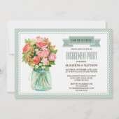 メイソン素朴ジャーフローラ婚約パーティ  招待状 (正面)