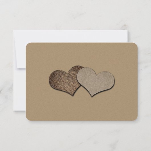 メイソン素朴ジャールクラフト紙ウェディングRSVP 出欠カード (裏面)