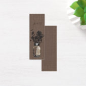 メイソン素朴ジャー&ワイルドフラワーズメッセージカード (デスク)