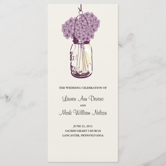 メイソン素朴・ジャー・アジサイ・プログラム プログラム (正面)