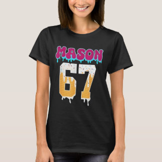 メイソン67 おもしろ アイスクリームした垂れ バスケットボール アイスクリーム D Tシャツ