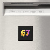 メイソン67 アイスクリームしただれおもしろミーム 6 7 マグネット (インサイチュ (食洗機))