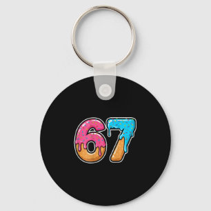 メイソン67 アイスクリーム ドリップ ミーム シックス セブン おもしろ (C上 キーホルダー