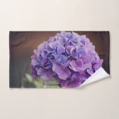 メイソン・ジャーの紫紫紫紫紫紫紫紫紫紫陽花自然写真 バスタオルセット (ハンドタオル)