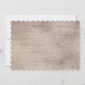 メイソン・ジャー素朴のフローラは私の花嫁になる 招待状 (裏面)