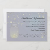 メイソン·ジャー·アンド·ホタル·結婚式招待状&詳細 招待状 (裏面)