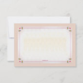 メイソン・ジャー・オブ・ラブRSVPカード 招待状 (裏面)