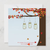 メイソン·ジャー·オーク·ツリー·ウェディング·インベイト[日] 招待状 (裏面)