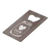 メイソン・ジャー・クレジット・カード・ボトル・オープナー結婚式の引き出物 クレジットカード栓抜き (裏面アングル)