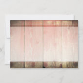 メイソン·ジャー·ラスティック·ウッド·フローラブライダルシャワー招待状 招待状 (裏面)