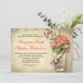 メイソン·ジャー·ラッシュ·バーラップ·リハーサル·ディナー·招待状 招待状 (スタンド正面)