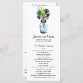 メイソン・ジャー・ワイルドフラワープログラム プログラム (正面/裏面)