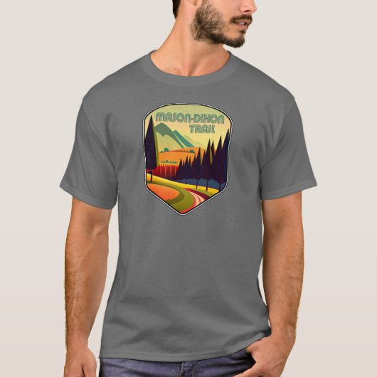 メイソン・ディクソン・トレイルの色 Tシャツ (正面)