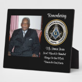 メイソン  愛され、思い出され、慈しまれた  追悼プレート フォトプラーク (側面)