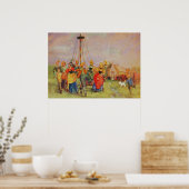 メイデイ踊りのまわりにザメイポール。 ポスター (キッチン)