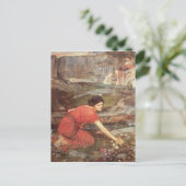 メイデンズピッキングフラワーバイザストリーム – ウォーターハウス ポストカード (スタンド正面)