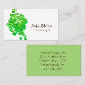 メイデンヘアファーンプラント水彩グリーン 名刺 (正面/裏面)