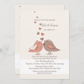 メイトポス結婚トブランチ招待状 招待状 (正面/裏面)