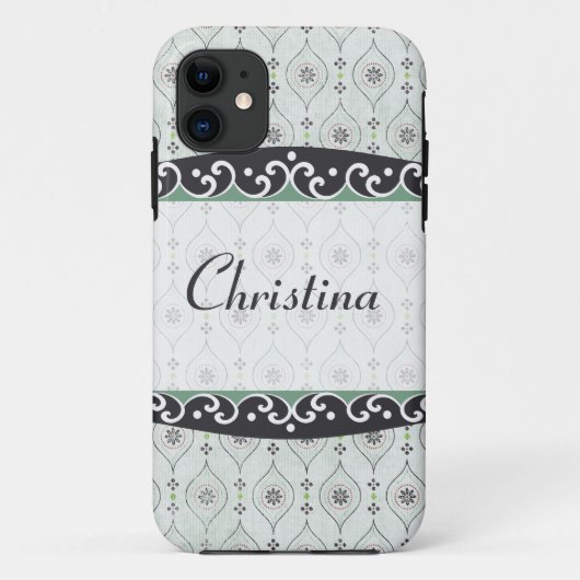 メイトID™ iPhone 5ケース青い花模様 Case-Mate iPhoneケース (裏面)