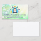 メイドおよびクリーニングツールのアイコン | シャボン 名刺 (正面/裏面)