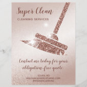 メイドが家を掃除して輝くローズゴールド チラシ (裏面)