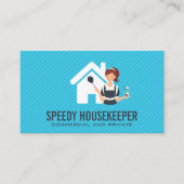 メイドのダスティングとクリーニング 名刺 (正面)