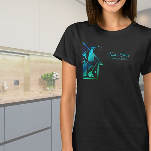 メイドのハウスクリーニング プロの清掃サービス Tシャツ
