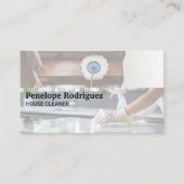 メイドのモッピング床とクリーニングカウンタ 名刺 (正面)