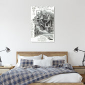 メイドの所に行かわいらしった? キャンバスプリント (インサイチュ (寝室))