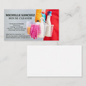 メイドの掃除道具の持ち籠 名刺 (正面/裏面)