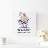 メイドやめ スクエア壁時計 (ホーム)