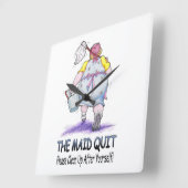 メイドやめ スクエア壁時計 (傾斜)