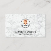 メイドアイコン |大理石 名刺 (正面)