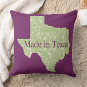 メイドインテキサス州パープルスクエア装飾用クッション クッション (ブランケット)