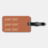 メイドインテキサス州ラスティ赤ラゲッジタグ ラゲッジタグ (裏面横)