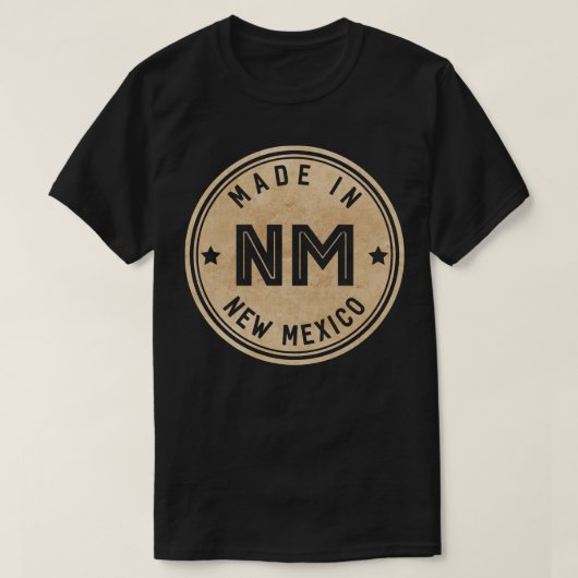 メイドインニューメキシコNM州USA Tシャツ (デザイン正面)