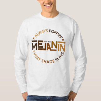 メイドウィズメラニンブラックガール魔法アフロ美しいブラ Tシャツ