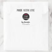 メイドウィズラブシックプロフェッショナルカスタムロゴ 楕円形シール (バッグ)