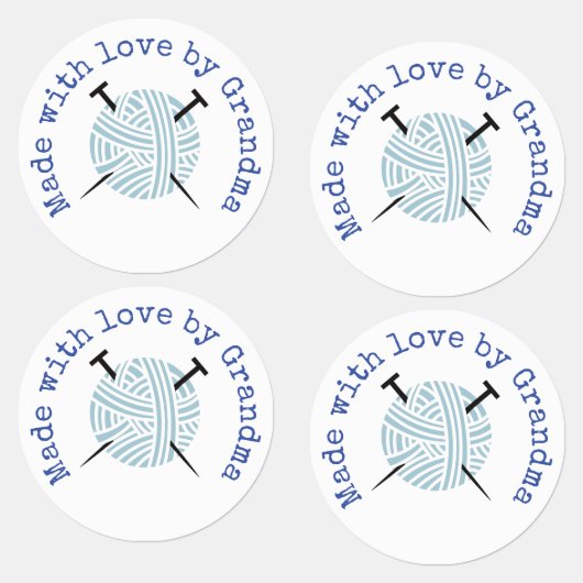 メイドウィズラブバイ祖母編み物カスタム ラベル (グループ)