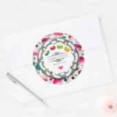 メイドウィズラブマカロンペストリーキッチンベーキング ラウンドシール (封筒)