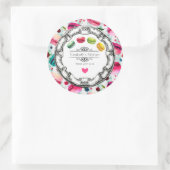 メイドウィズラブマカロンペストリーキッチンベーキング ラウンドシール (バッグ)