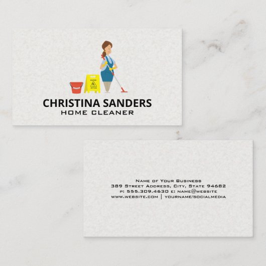 メイドクリーナー 名刺 (正面/裏面)